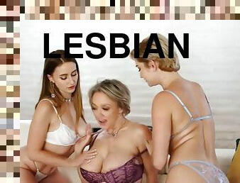 tetas-grandes, lesbiana, casting, trío