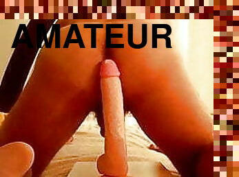 masturbation, amateur, anal, jouet, gay, chevauchement, gode