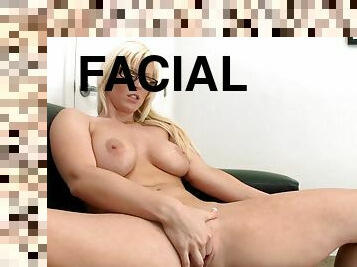 facial, cachonda, rubia, webcam, húmedo