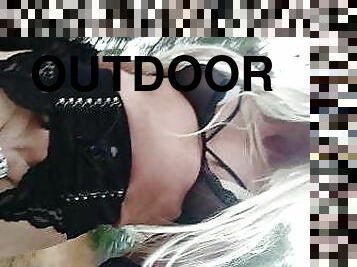 Outdoor with dildo foxthai