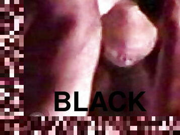 Big black dildo deep