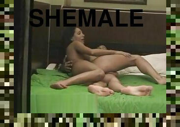 shemale, avsugning, cumshot, tonåring, brunett