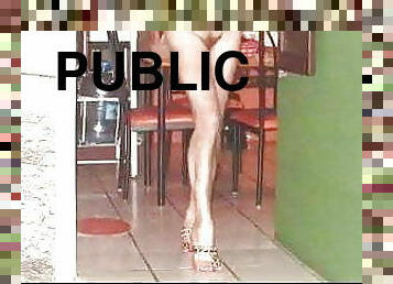 nudisti, pubblici, ragazze-giovani, serie, piedi, gambe