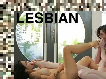 lesbian-lesbian, jenis-pornografi-milf, bintang-porno, permainan-jari, kaki, fetish-benda-yang-dapat-meningkatkan-gairah-sex, berambut-cokelat