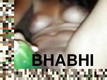 Dick Hungry Desi Bhabhi Dildoing With Big Cucumber