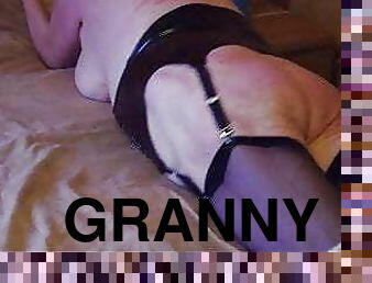 granny, bdsm, belle-femme-ronde, bas, européenne, euro, bondage, brunette