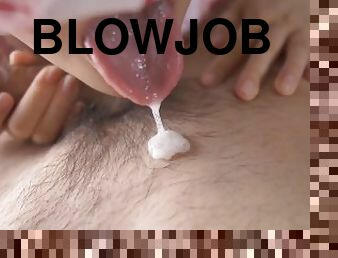 [?????]??????? Close up blowjob and frenulum edging Short Ver