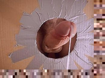 Suck dick through glory hole / POV