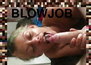 My GF gives me a blowjob
