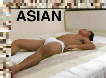 asiatisk, pappa, amatör, gay, farsan, twink