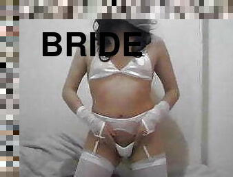 cul, mariée, masturbation, transsexuelle, amateur, ladyboy, jeune-18, lingerie, solo, mariage