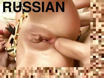 Hot Russian Girls in Anal Orgy