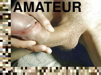 grosse, masturbation, amateur, énorme-bite, gay, belle-femme-ronde, joufflue, musclé, gros-plan, juteuse