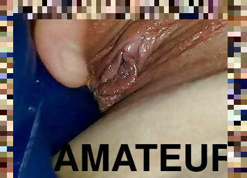 orgasmo, cona-pussy, esguincho, amador, brinquedo, dedos, dildo, molhado