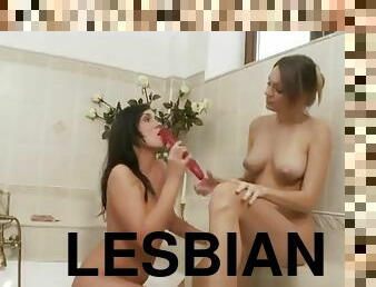 lesbian sex shower