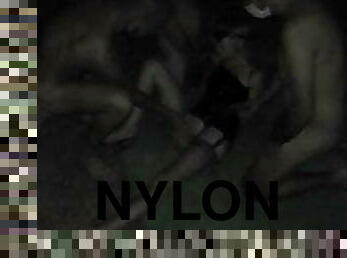 sucer en bas nylon