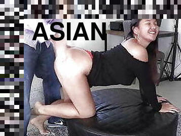 Big Titty Asian Fly&#039;s Across The Country For Some Dick