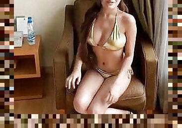 tetas-grandes, maduro, famoso, indio, lencería, bikini