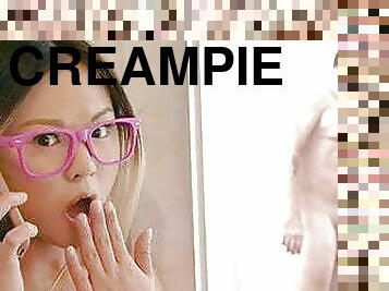 asiatisk, storatuttar, fitta-pussy, gigantisk-kuk, creampie, syster, vagina, tuttar, close-up, rövhål