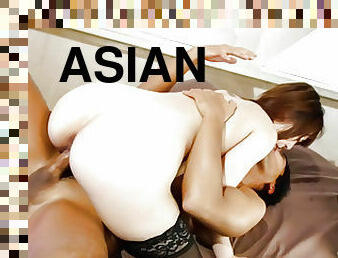 asiatisk, orgasme, orgie, hardcore, japansk, creampie, trekant, strømper-stockings