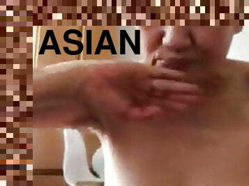 asiatisk, amatör, mogen, avsugning, cumshot, milf, avrunkning, ritt, busig, kinesisk