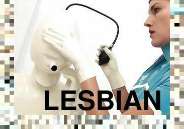 perawat, amatir, lesbian-lesbian, latex