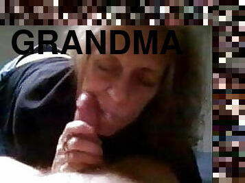 grand-mère, amateur, mature, fellation, granny, maison, ejaculation