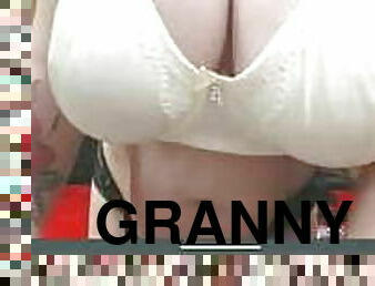Beauty granny close-up ass massive tits 