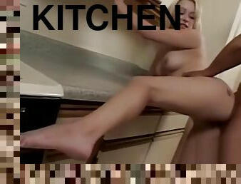 This Blonde Hottie Is Going To Get Fucked In The Kitchen