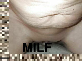 amateur, milfs, menunggang, gadis-koboi, zakar