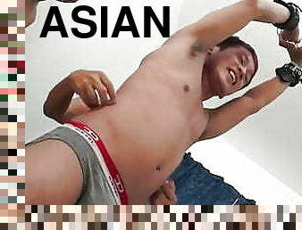 asiático, amador, gay, primeira-vez, gay-adolescente