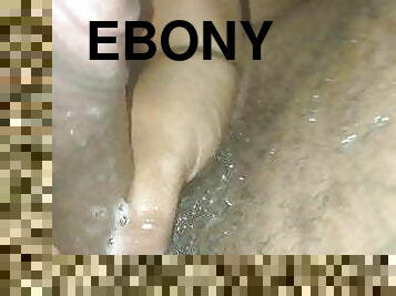 Ebony freak sloppy head