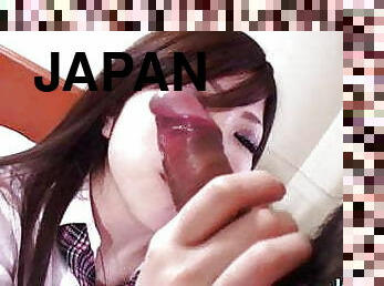 asiático, teta-grande, chupanços, japonesa, fudendo, natural, dildo, mamas