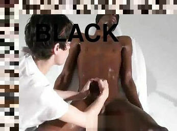 Big Black cock in massage room