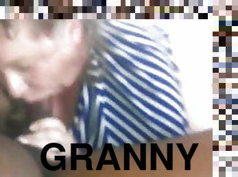 Granny Gives BBC Blowjob