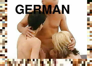 German short hair has 3some with friend