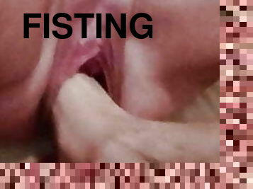 fisting, masturbação, cona-pussy, caseiro, pés, penetração