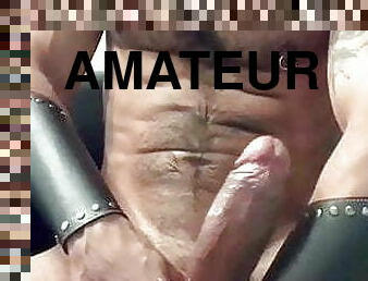 masturbation, amateur, gay, bdsm, secousses, musclé, cuir