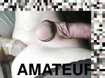 imens-huge, masturbare-masturbation, travestit, amatori, anal, jucarie, negru, ciorapi, lenjerie, dildo