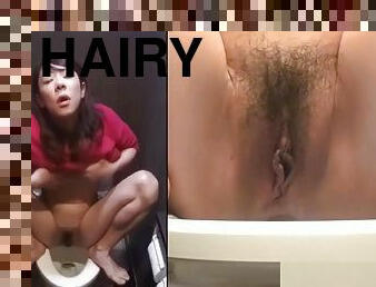 Hairy asian masturbating