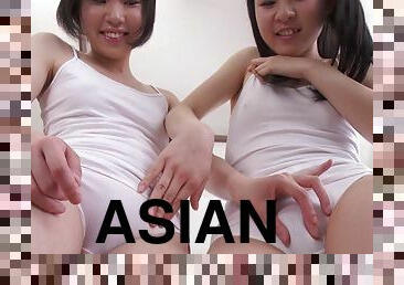 азиатки, мастурбация, лесбиянки, мокрая-манда