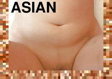 asiatisk, hårig, orgasm, fitta-pussy, kvinnligt-sprut, amatör, creampie, pov, knullande, tight