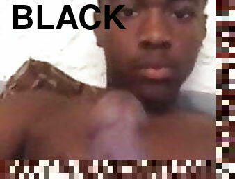 Black twink jerk off