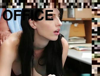 Shoplifter Alex Harper Gets Fucked In The Office