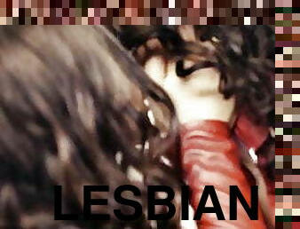 lesbian-lesbian, pijat, bdsm-seks-kasar-dan-agresif, berciuman, bidadari, latex, berambut-cokelat, tato