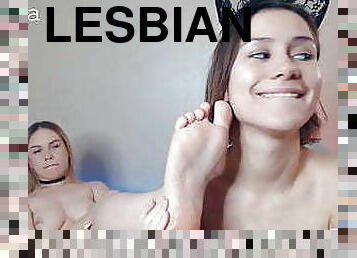 russe, lesbienne, pieds, webcam, fétiche