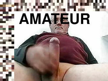 papa, masturbation, amateur, énorme-bite, gay, webcam, pappounet