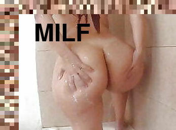 pantat, mandi, posisi-seks-doggy-style, jenis-pornografi-milf, buatan-rumah, latina, sudut-pandang, bersetubuh, mandi-shower, persetubuhan-melalui-anus