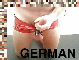 ejaculation-sur-le-corps, jouet, gay, allemand, bdsm, culotte, ejaculation, webcam