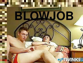 Homemade blowjob video with Jeremiah Johnson and Shane Alle
